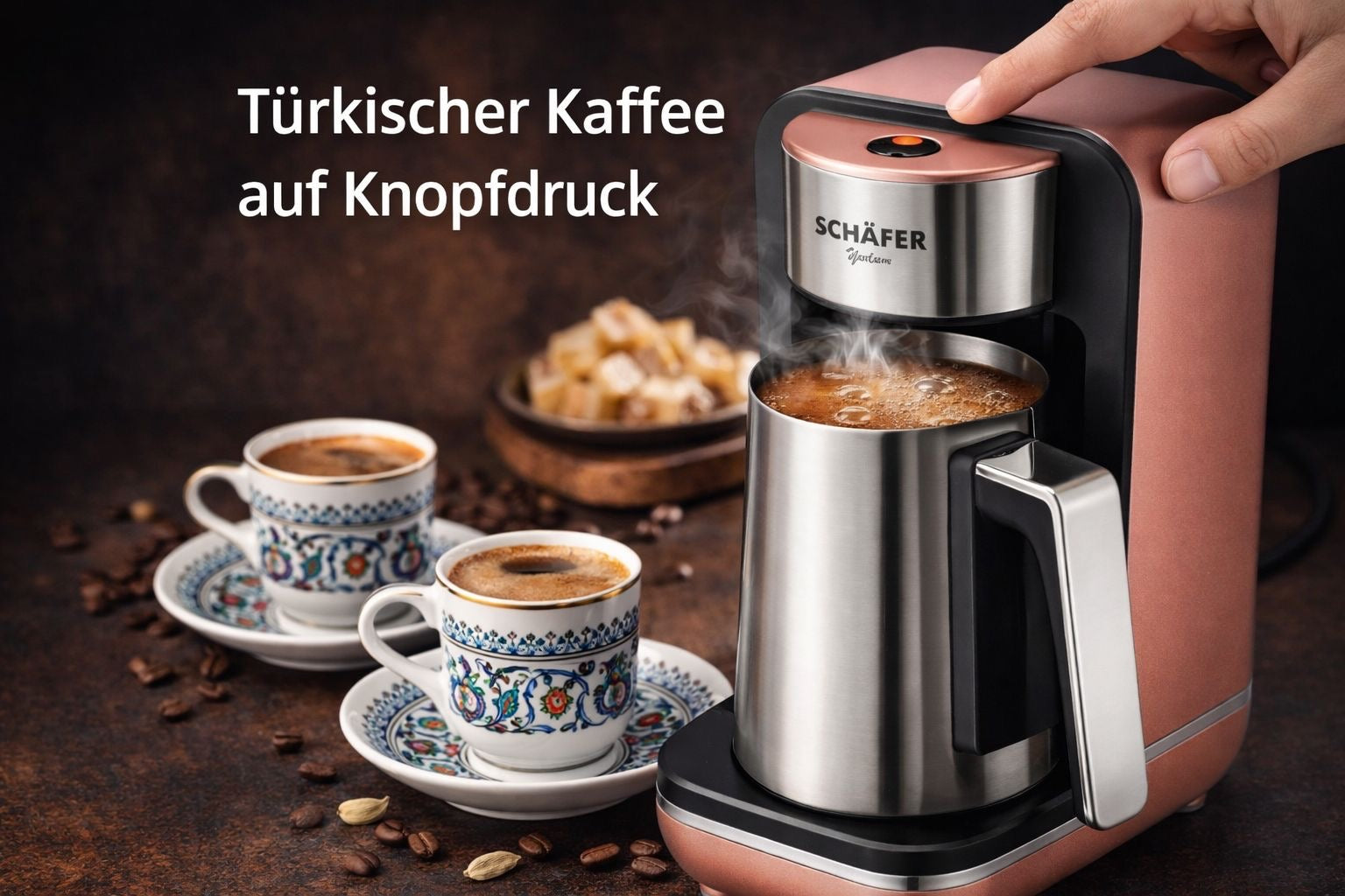 Mokkamaschine Edelstahl Rose/Gold SCHÄFER