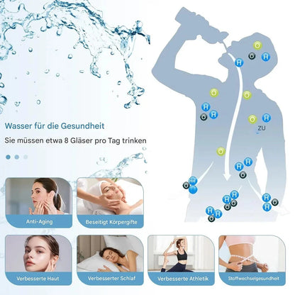 Wasserstoff Wasserflasche 420ml USB Wiederaufladbarer Hydrogen Water Bottle