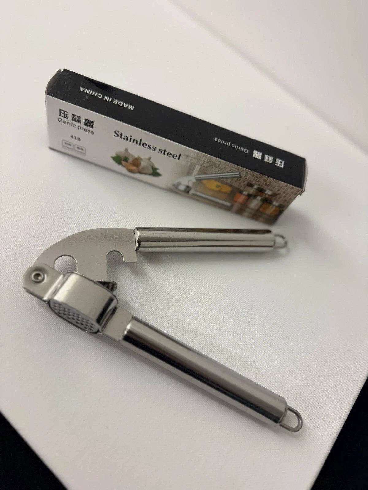 Knoblauchpresse Edelstahl NEU & OVP