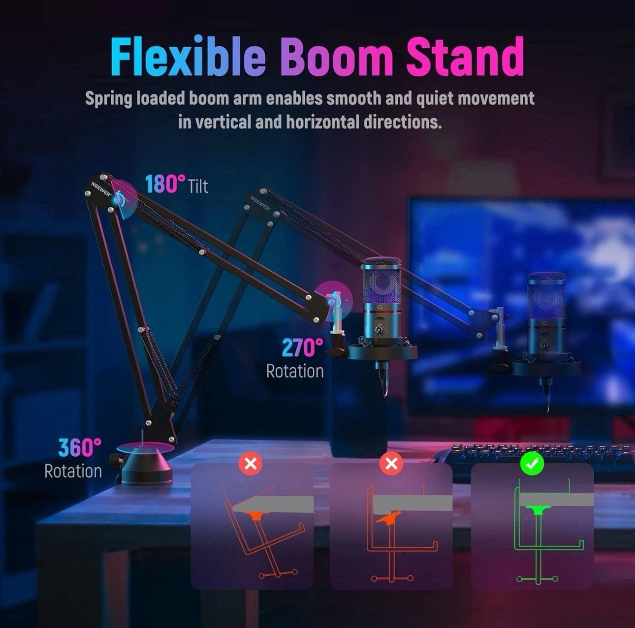 Neewer USB Gaming Mikrofon 4-in-1 – Professionelles All-in-One Mikrofon-Set