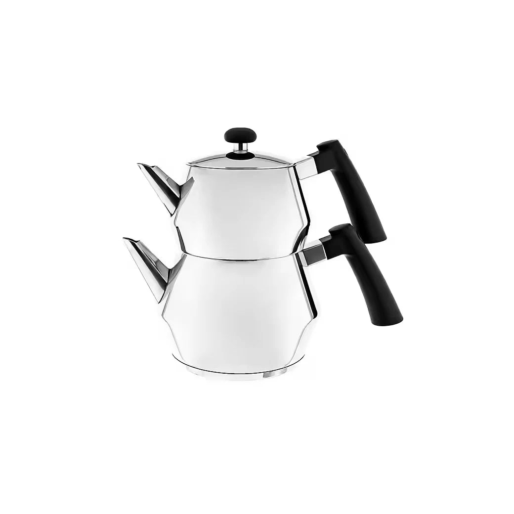 Teekanne-Set aus hochwertigem Edelstahl Bakelit grifft 18/8 2,0L + 1,0L